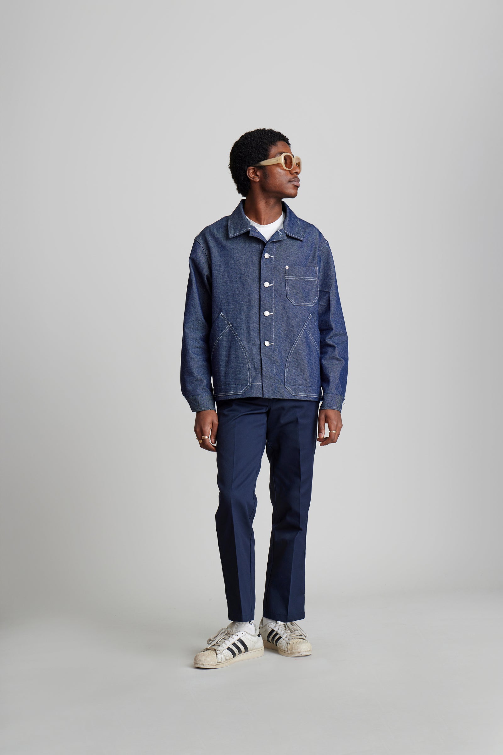 Denim Continental Jacket Blue