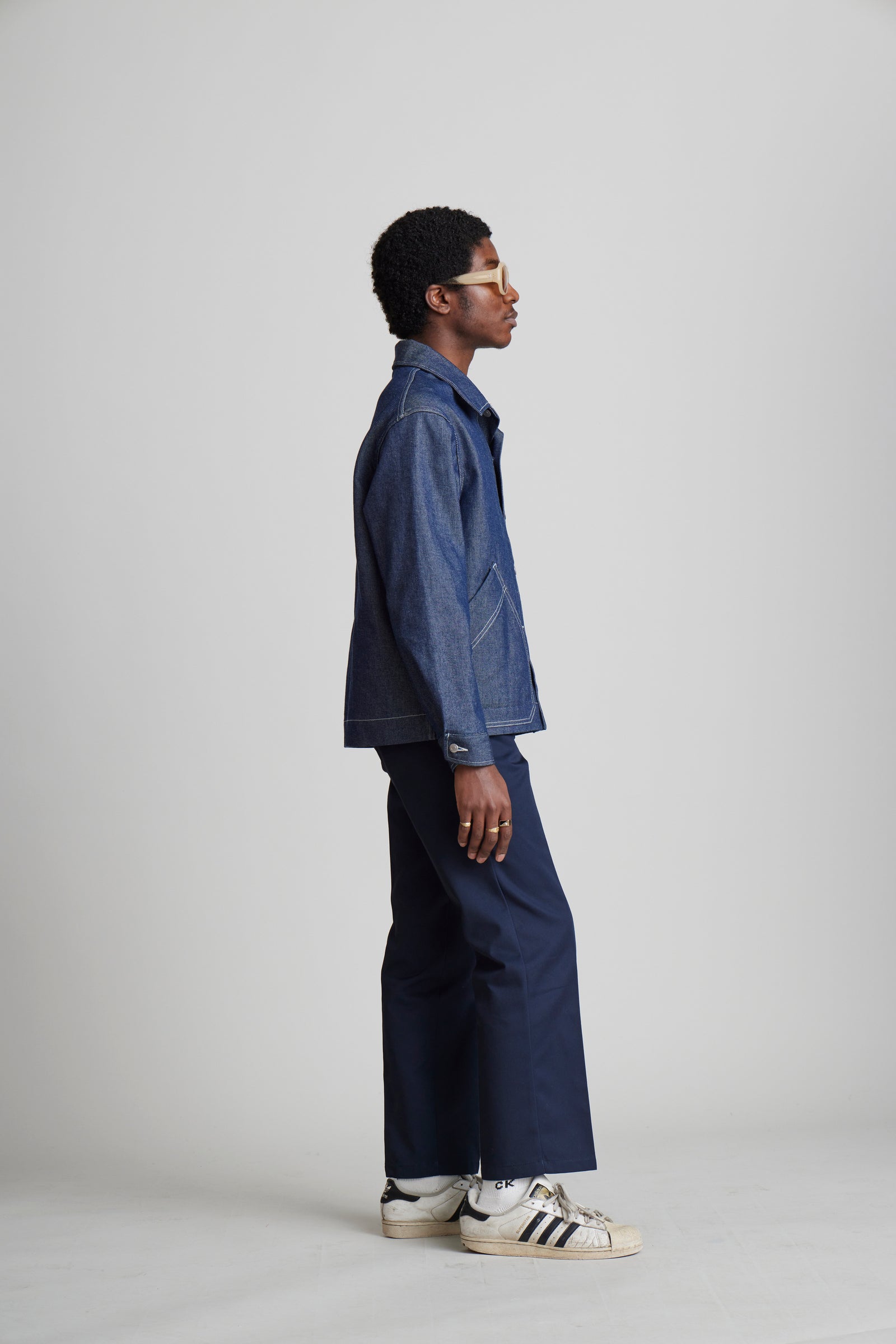 Denim Continental Jacket Blue
