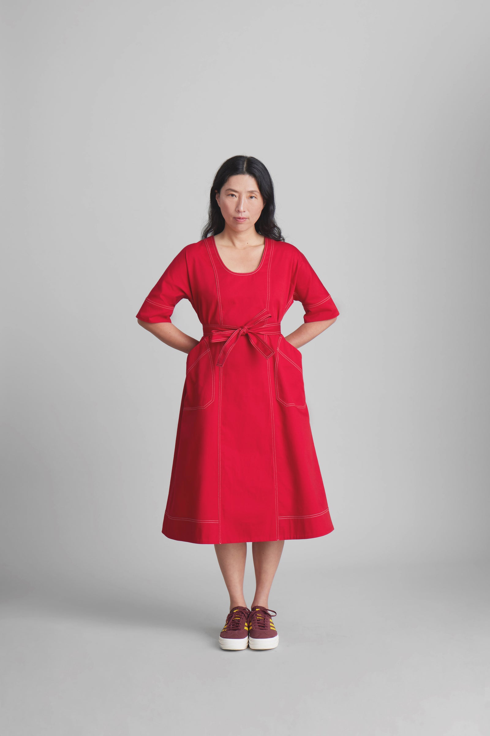 Field Nurse Dress Red