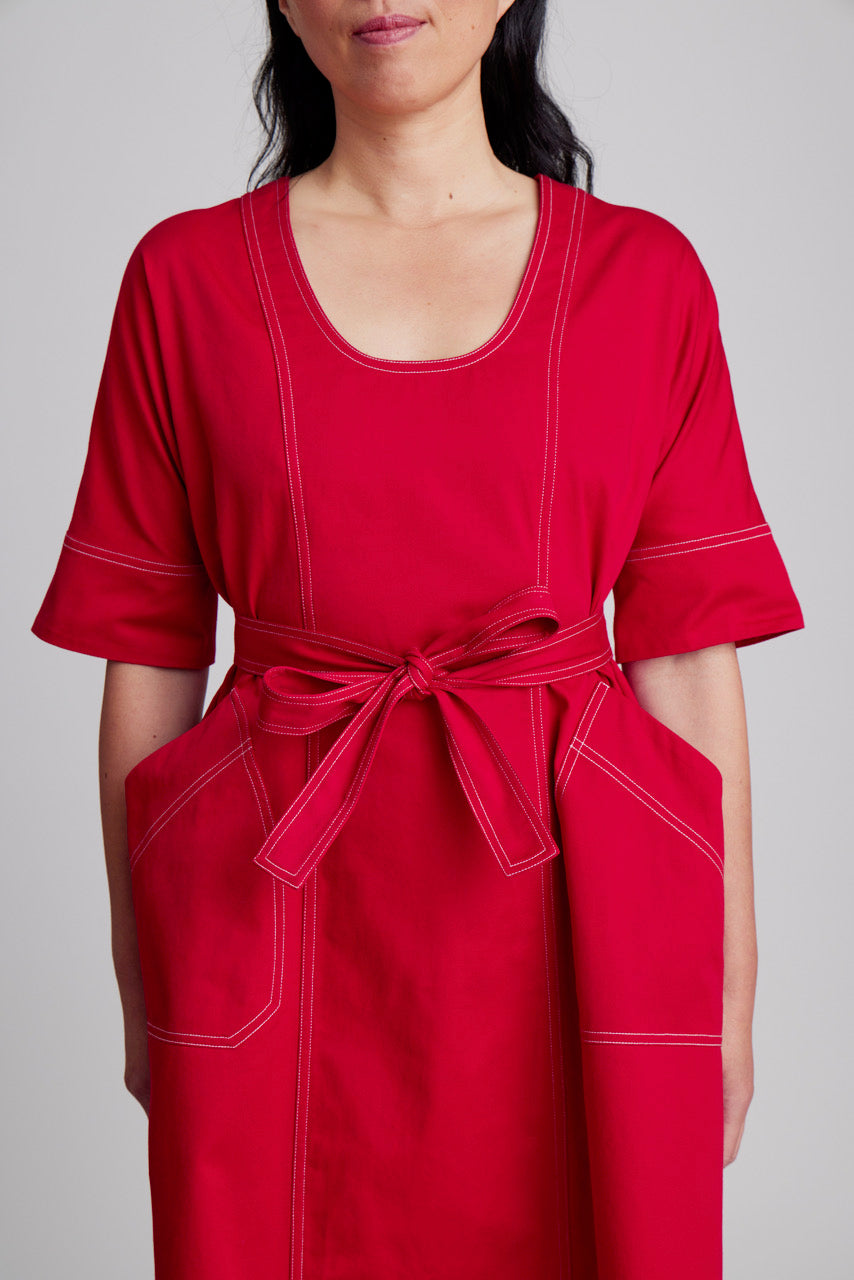 Field Nurse Dress Red
