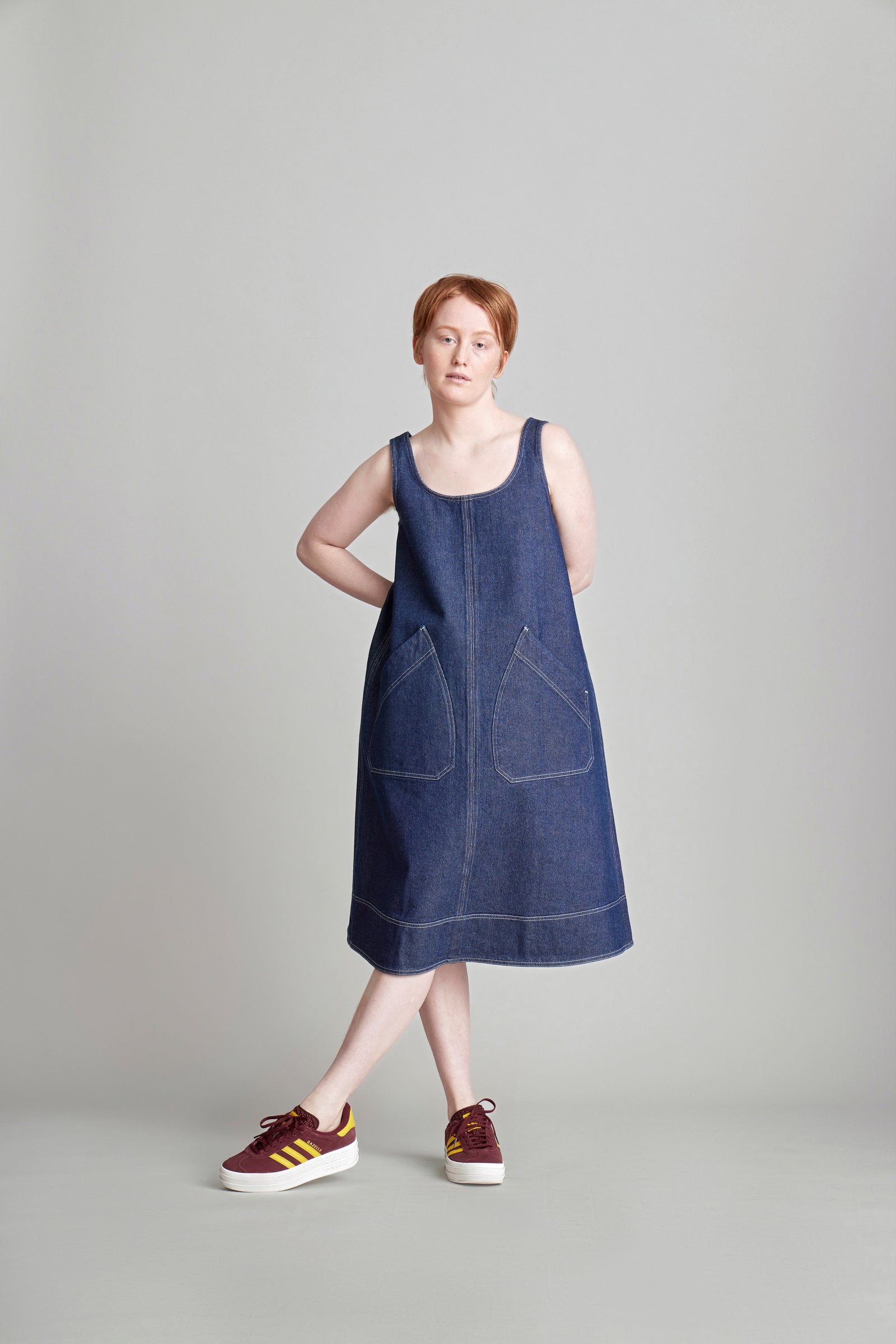 Popover Dress Denim