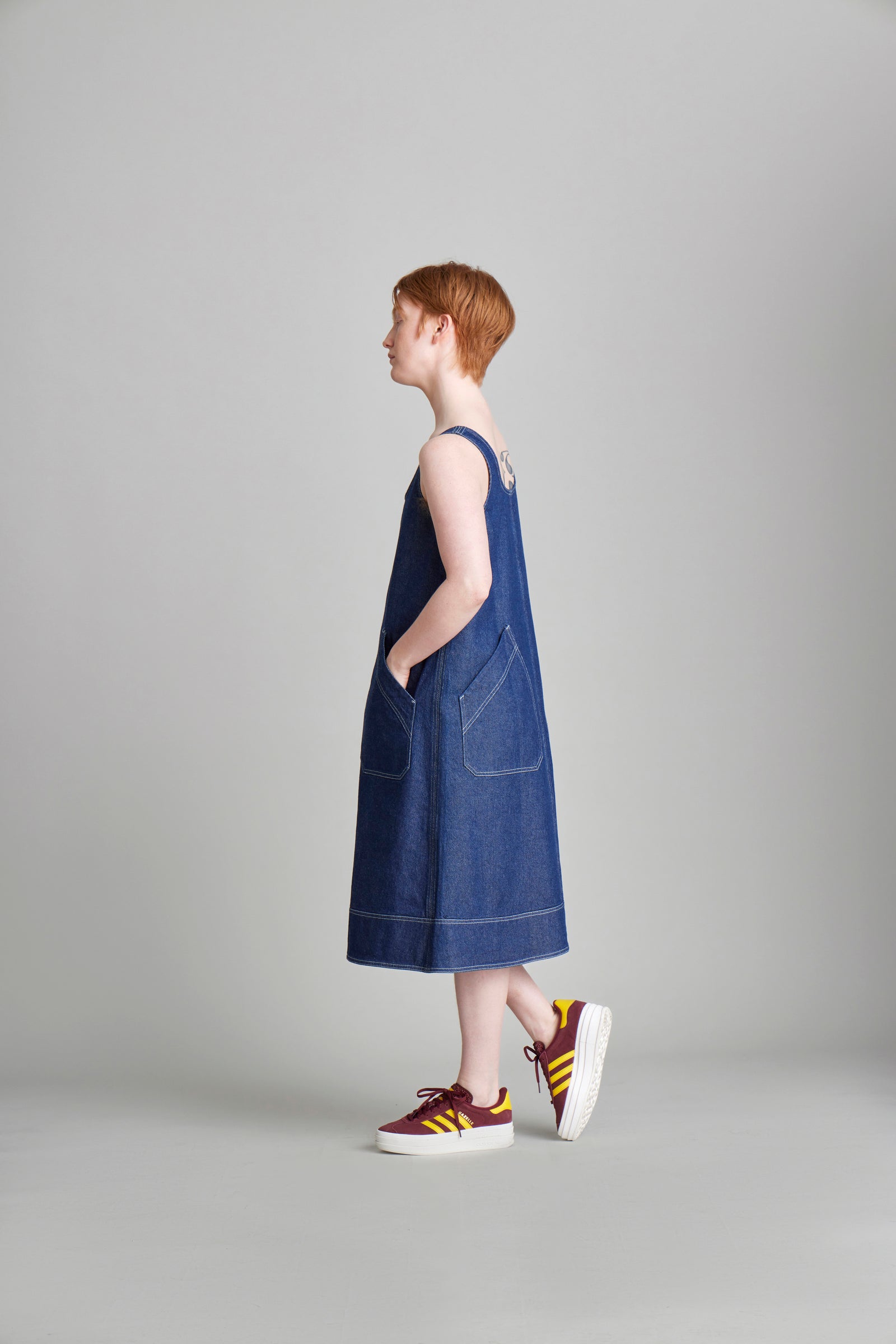 Popover Dress Denim
