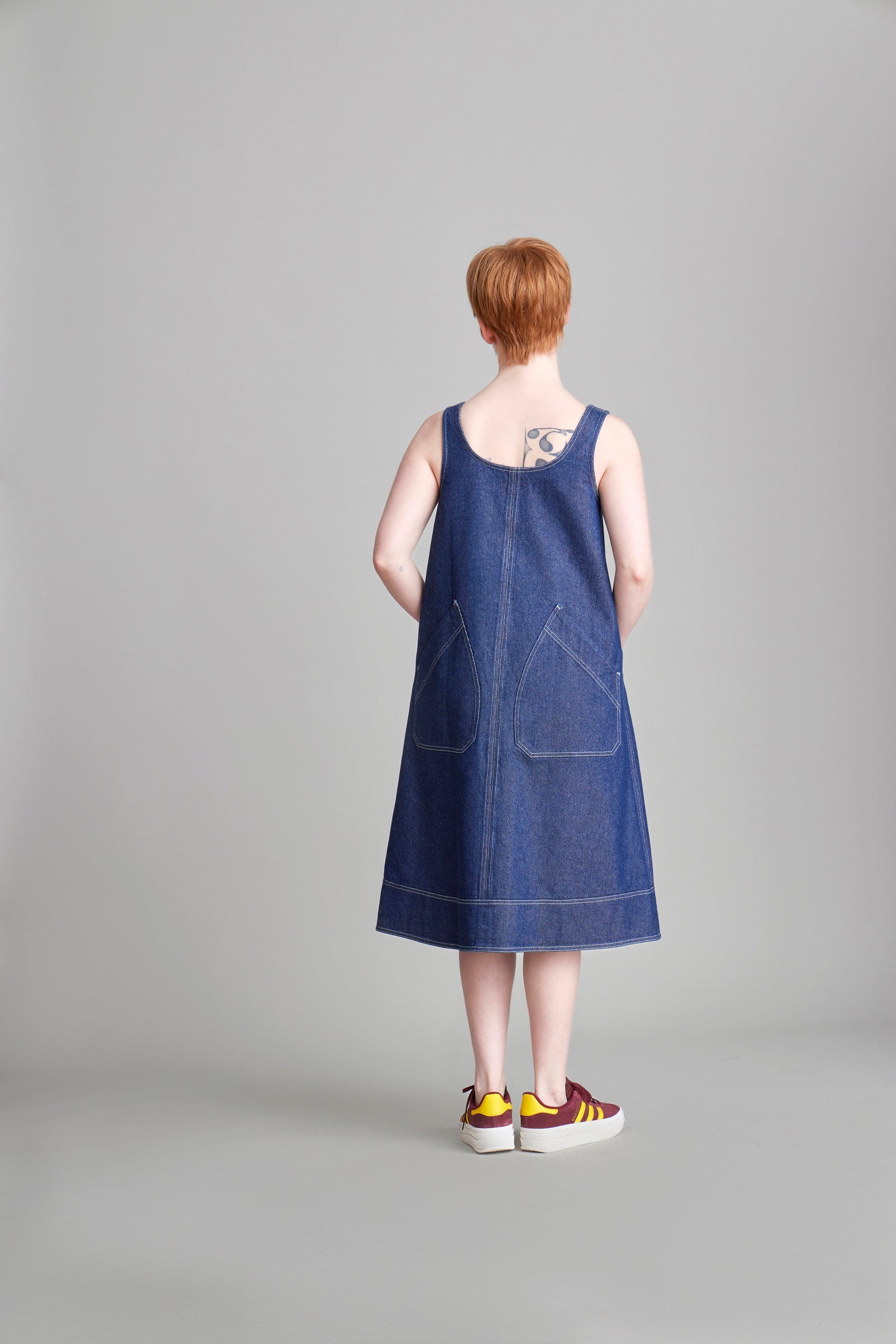 Popover Dress Denim