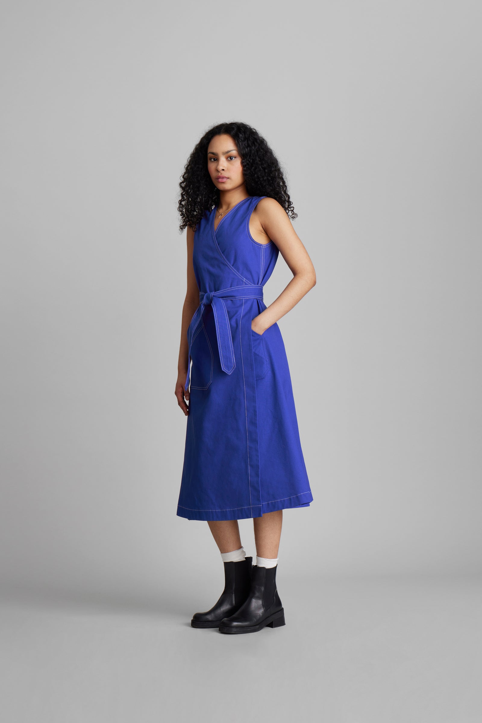 Wrap Dress Blue
