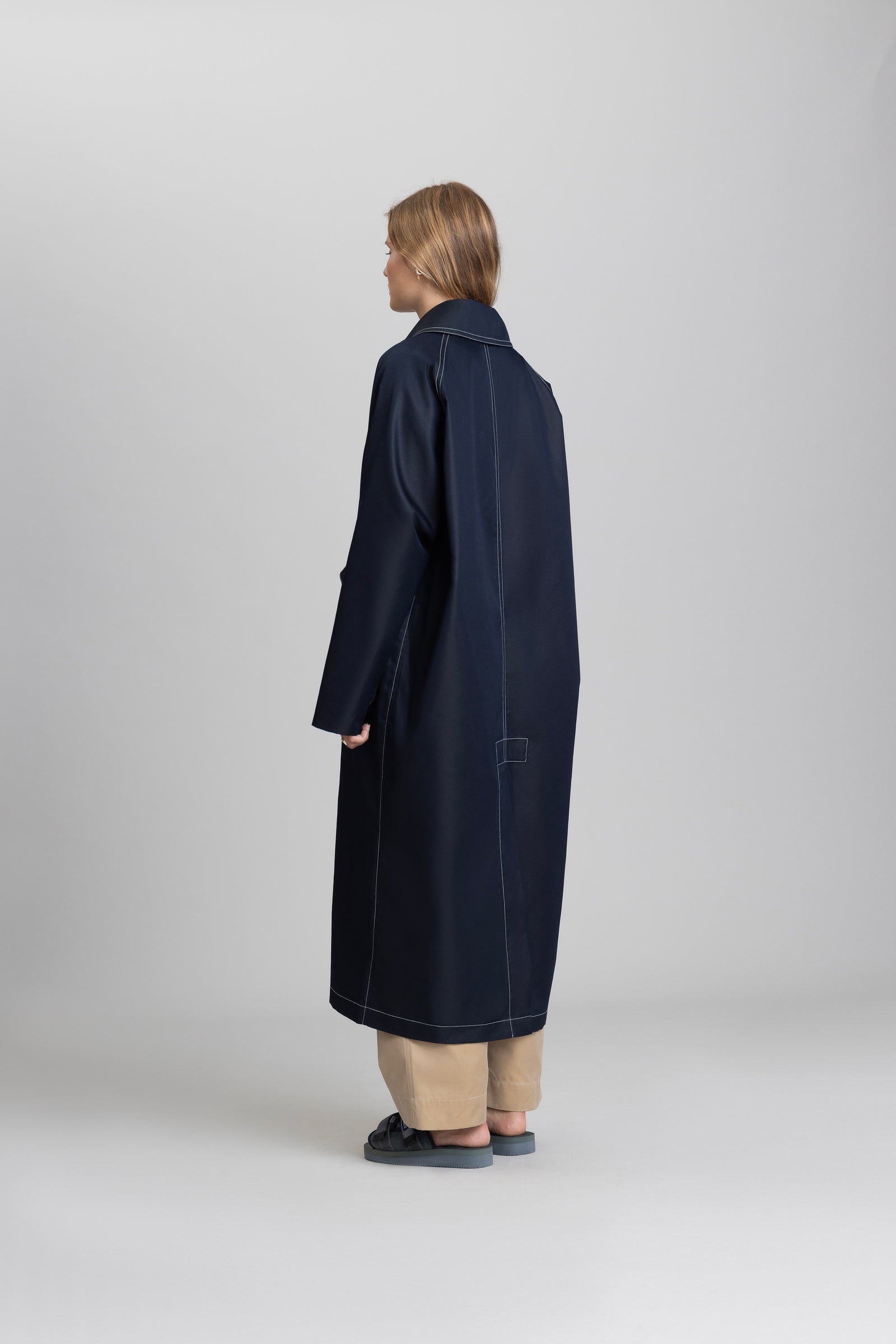 A.B. Uniform - Trench Coat : Navy A.B. Uniform - Trench Coat : Navy