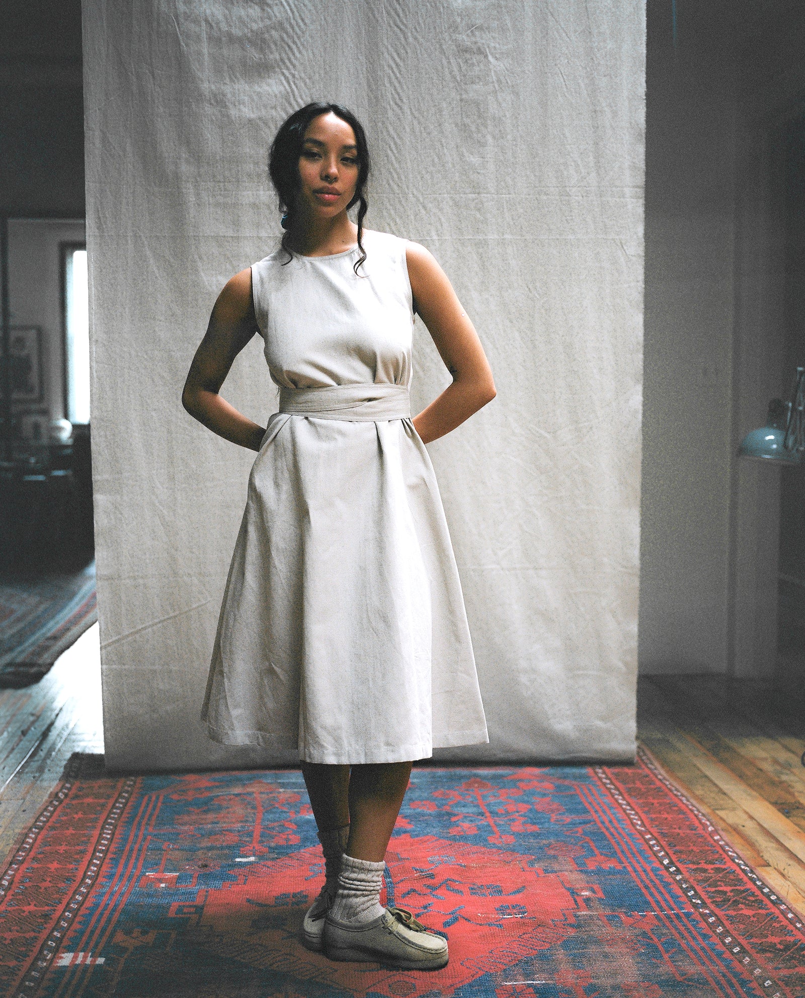 Wrap Dress : Stone
