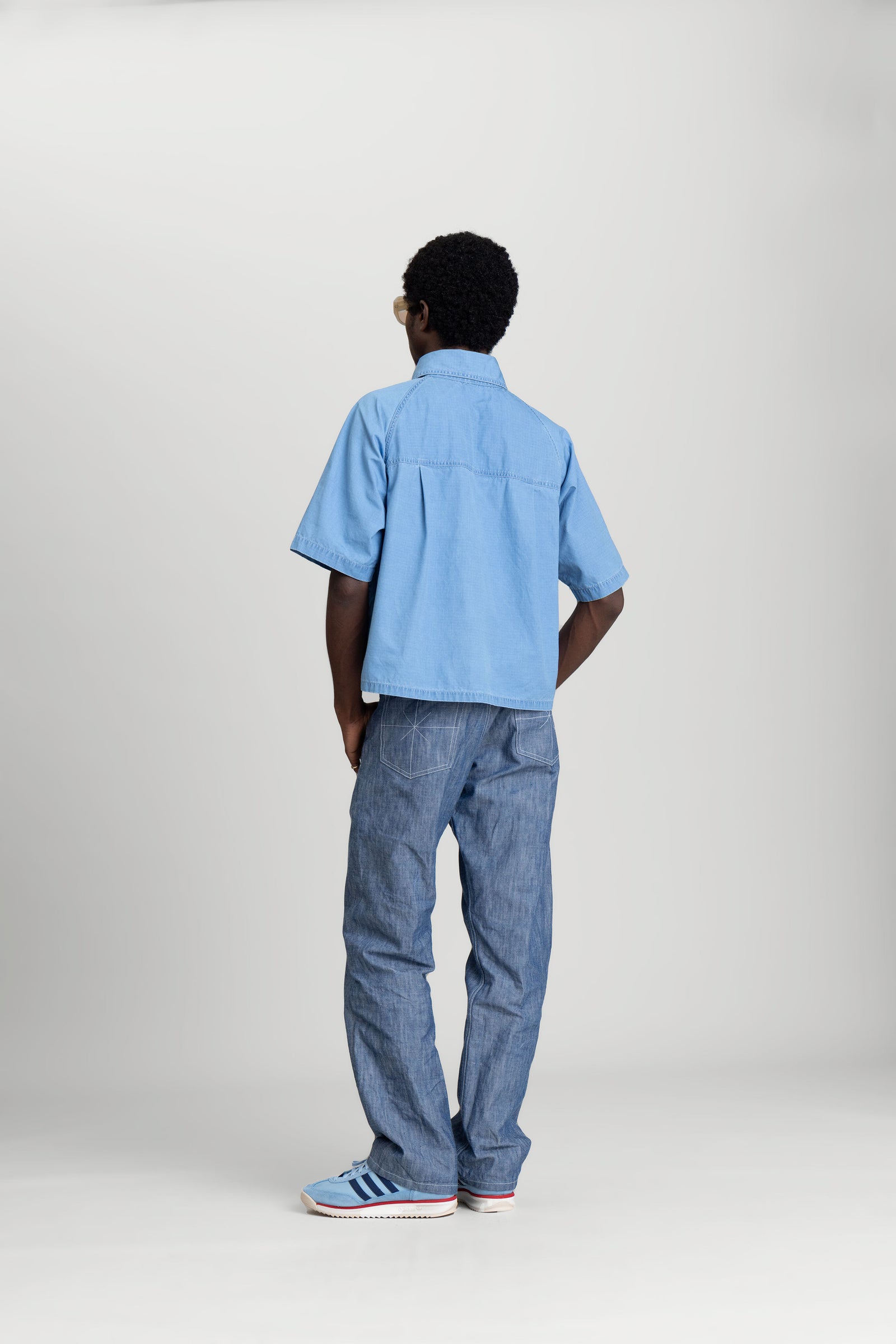 A.B. Camp Shirt : Light Indigo