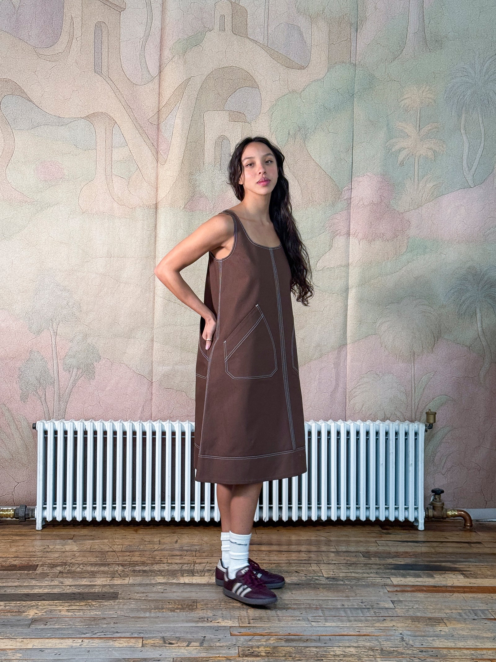 Popover Dress : Brown