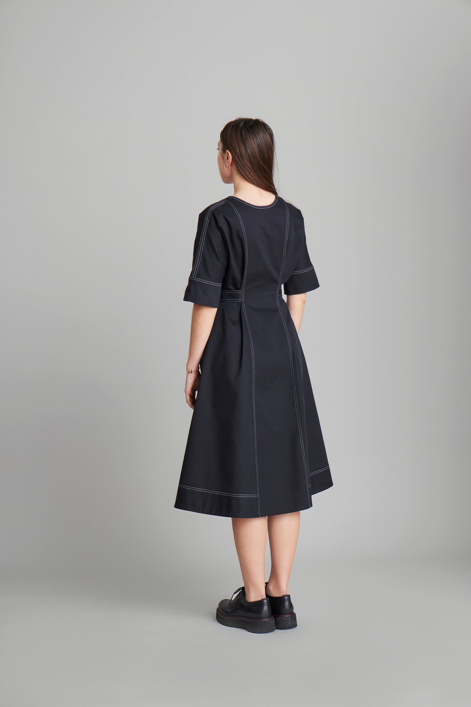 navy blue nurse dress Women's Medical Scrub Dress | Navy Blue