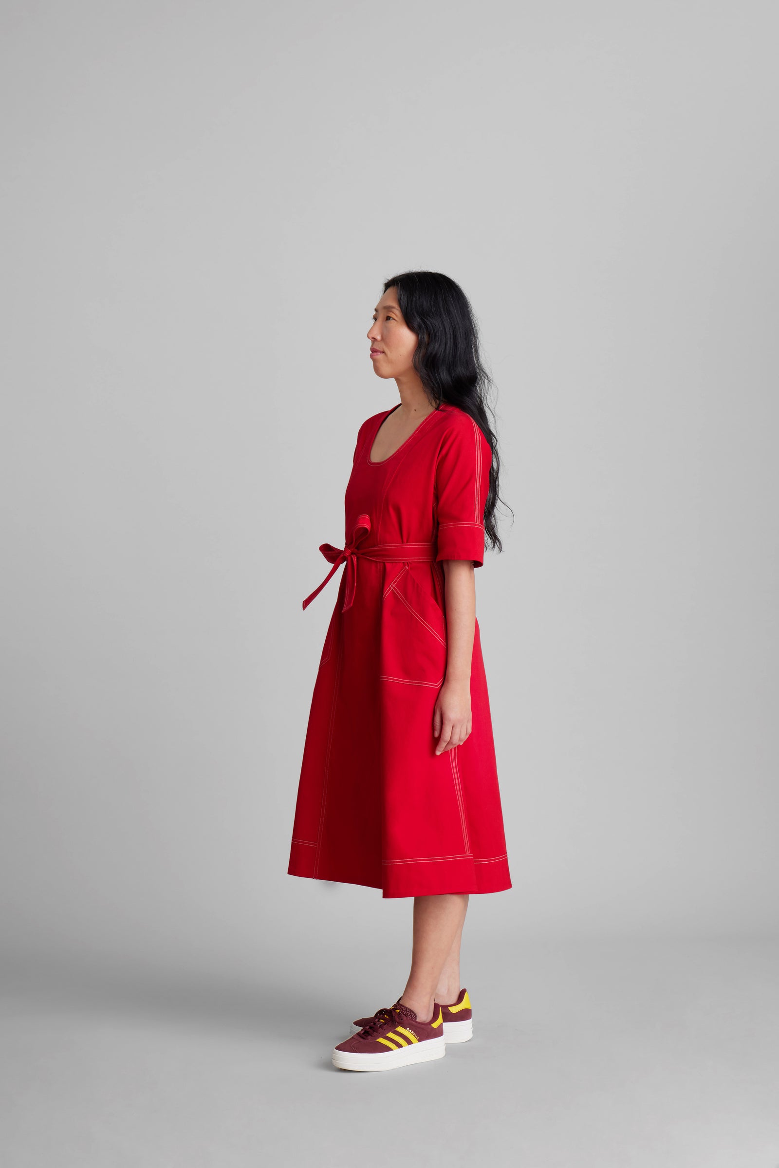 Field Nurse Dress Red