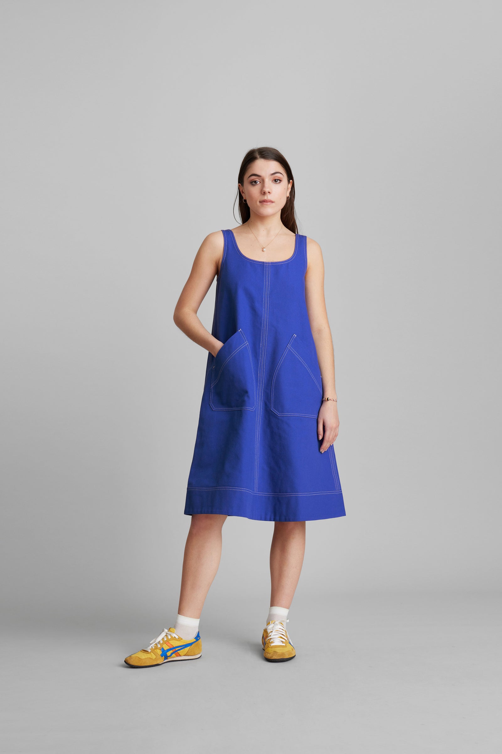 A.B. Uniform - Popover Dress : Blue A.B. Uniform - Popover Dress : Blue
