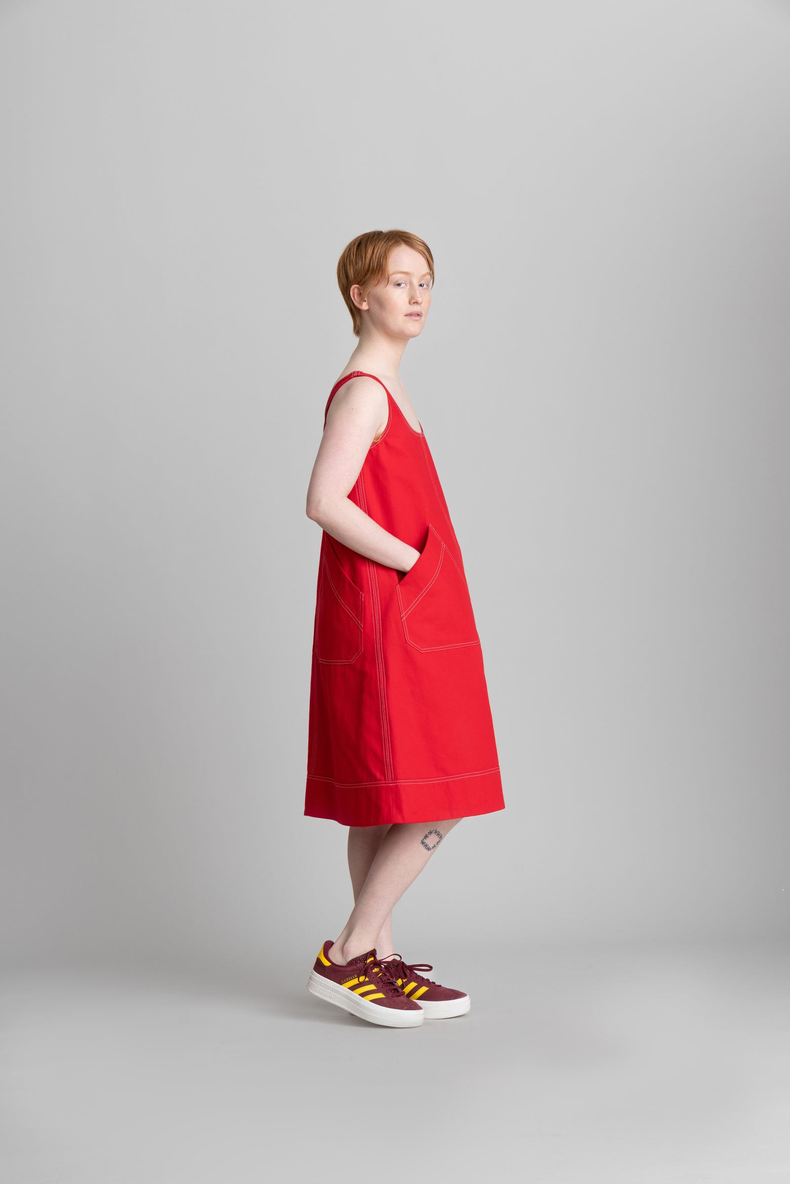 Popover Dress Red
