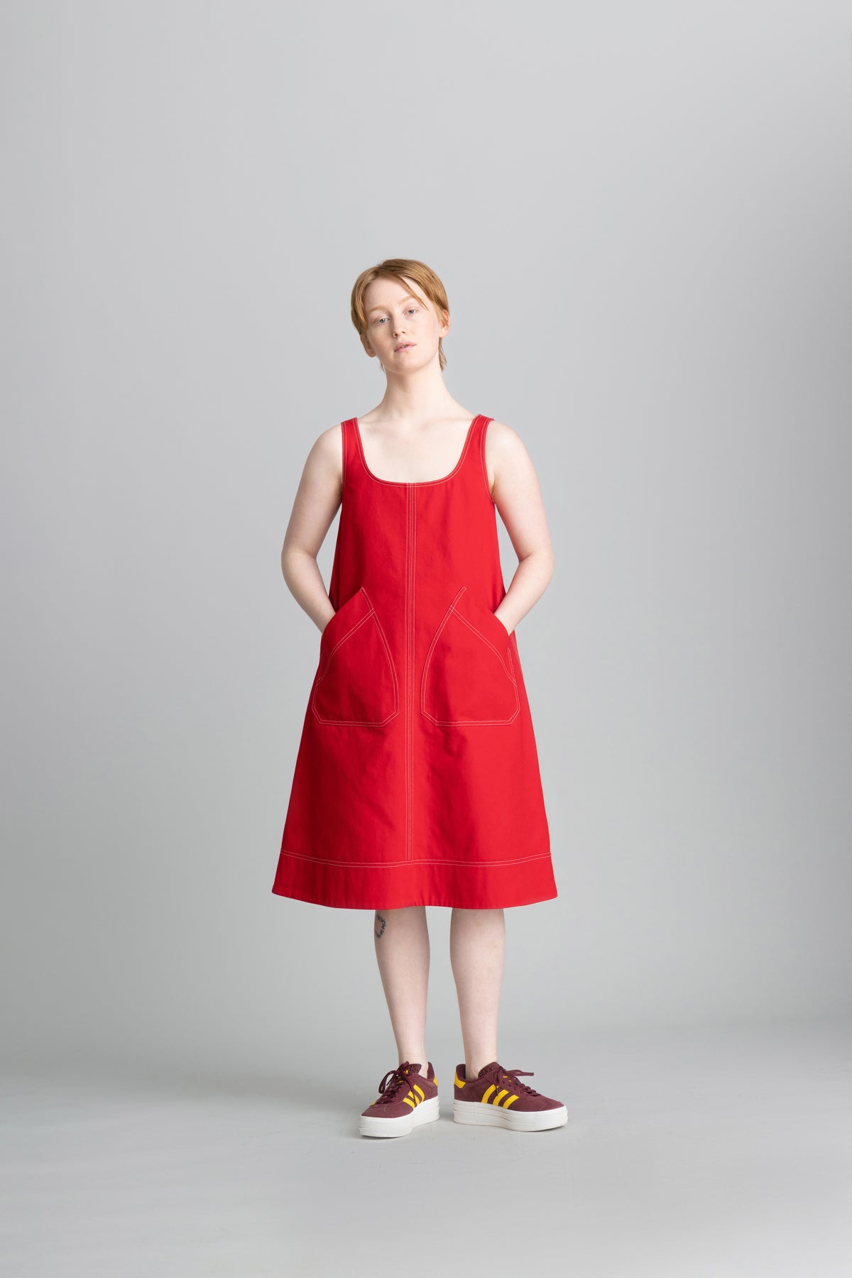 Popover Dress Red